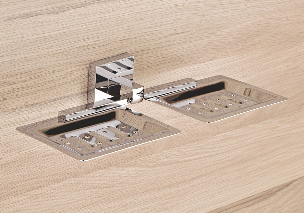 DOUBLE BRASS SOAP DISH