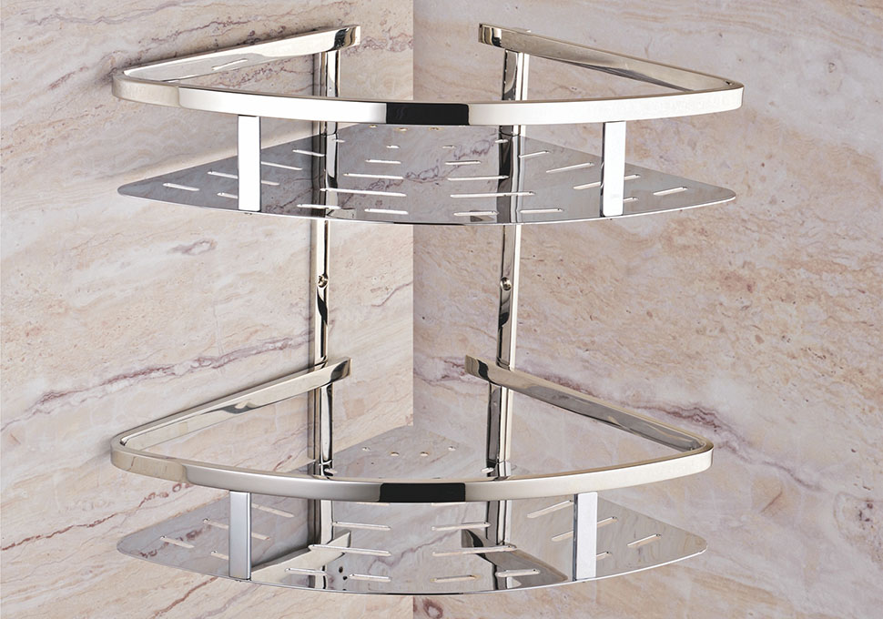 DOUBLE STOREY CORNER SHELF (9 Inch)